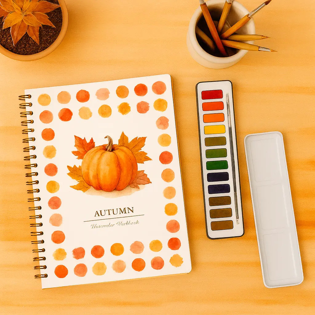 Complete Watercolor Book Set - FREE Watercolors and Brushes Included