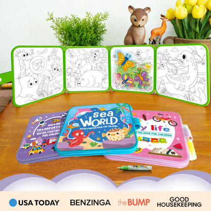 ColorBloom™ - Mess-Free Reusable Water Coloring Book