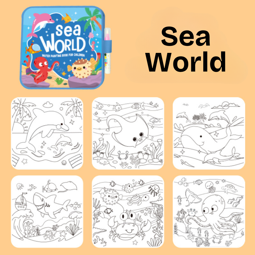 ColorBloom™ - Mess-Free Reusable Water Coloring Book
