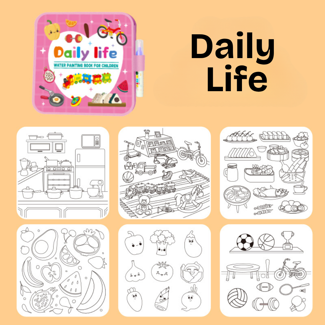 ColorBloom™ - Mess-Free Reusable Water Coloring Book