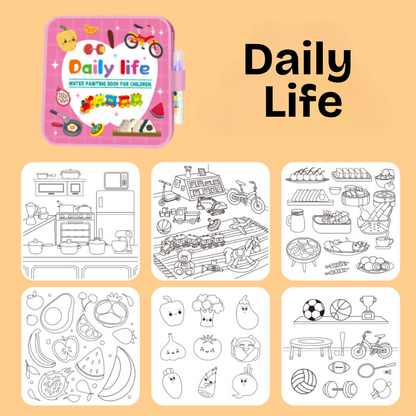 ColorBloom™ - Mess-Free Reusable Water Coloring Book
