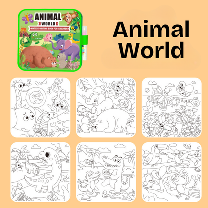 ColorBloom™ - Mess-Free Reusable Water Coloring Book